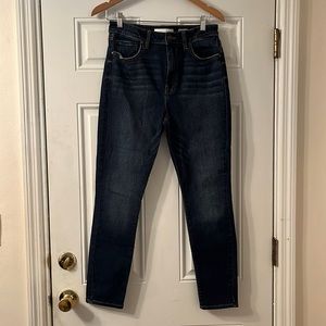 Eunina size 11 super high rise skinny Jean dark wash